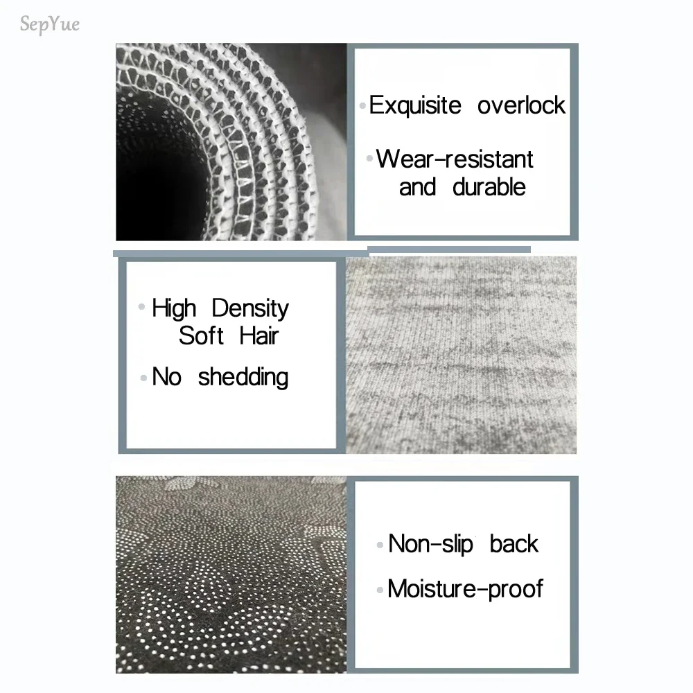 Non-slip Kitchen Mat Crystal Velvet Super Absorbent Floor Mats Kitchen Long Carpets Bathroom Entrance Door Mat Bedroom Long Rugs floor mat,shaggy rugs