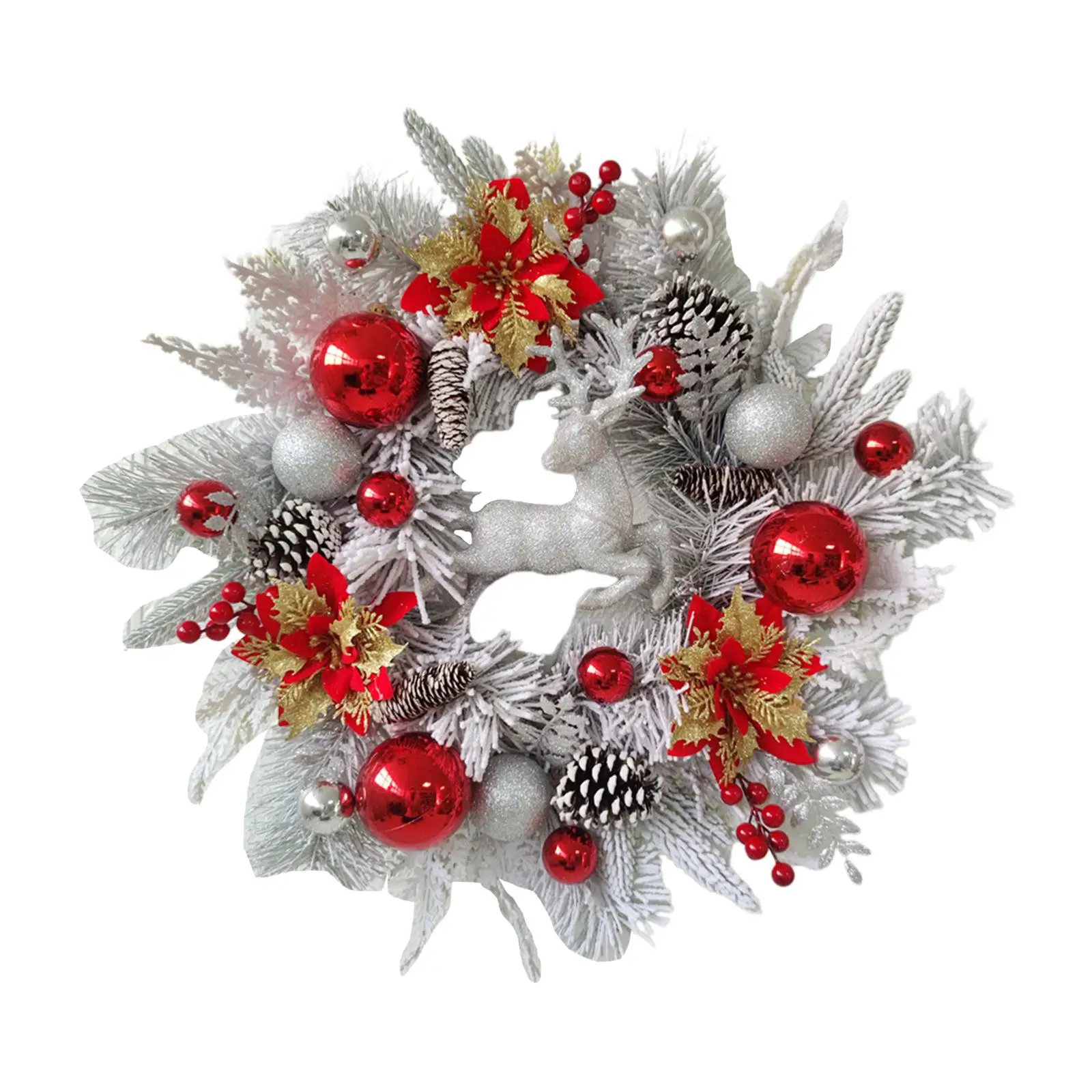 Christmas Wreath for Front Door Xmas Wreath for Party Indoor Outdoor