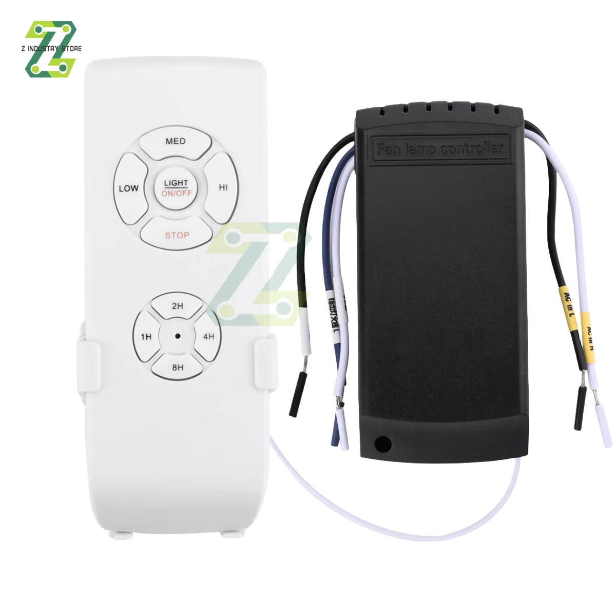 Universal Ceiling Fan Lamp Remote Control 110-240v Switch Timing