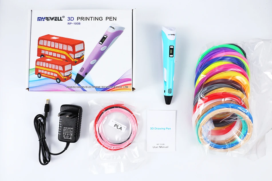Myriwell 3d Pen LED Temperature Display Screen 3D Printing Pen Free 100M ABS Filament Best Children's Day DIY Gift For Kids