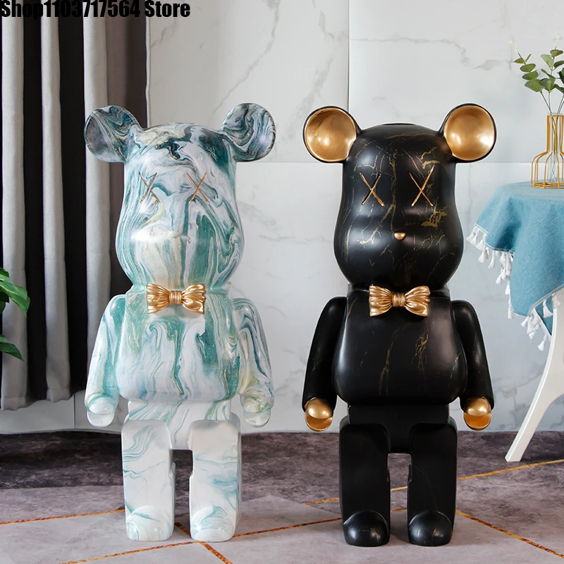 

Modern home violence bear floor decoration living room bedroom creative tissue box toilet paper extraction decoration