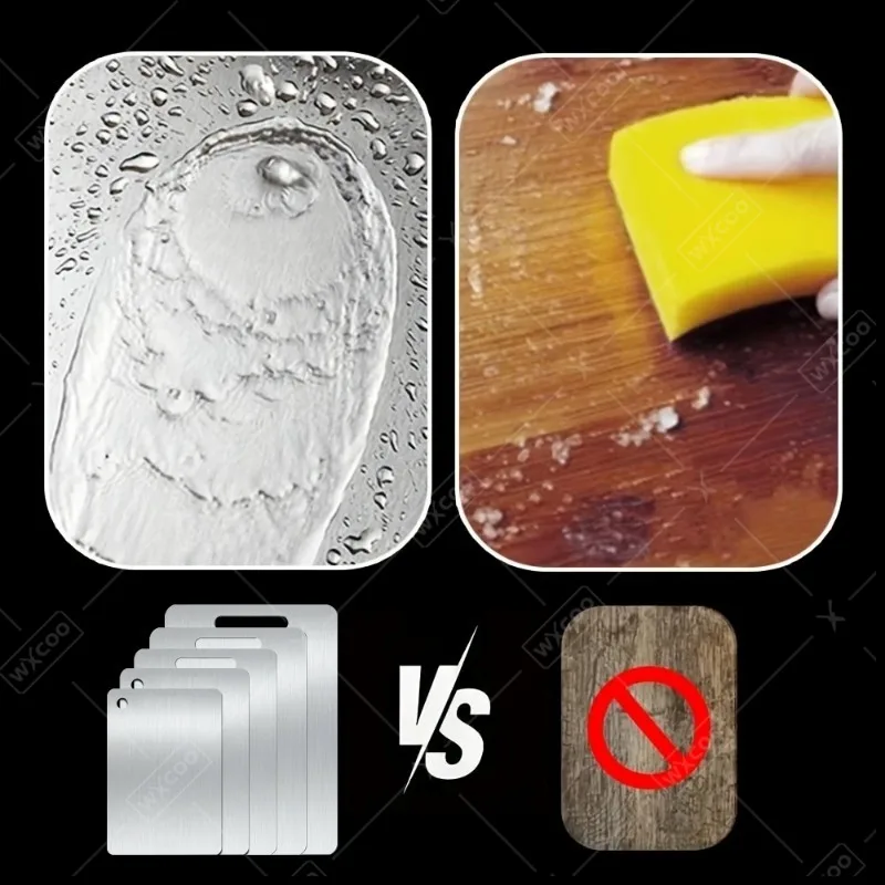 Anti-slip cutting board stainless steel frame options food grade
