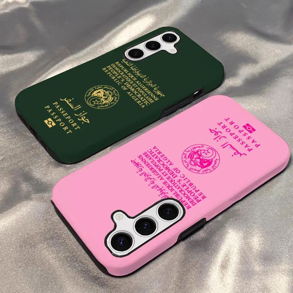 Algeria Passport Design Glossy Hard Phone Case