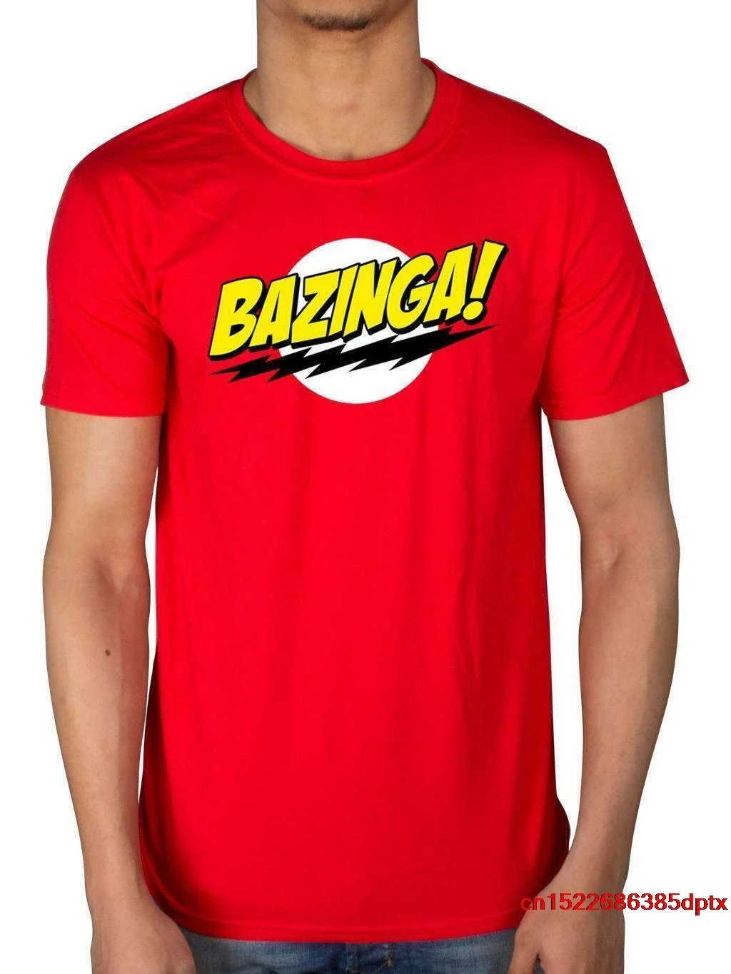 

Bazinga - The Big Bang Theory - Sheldon Cooper - Large (L) Men's T-Shirt man's t-shirt tee