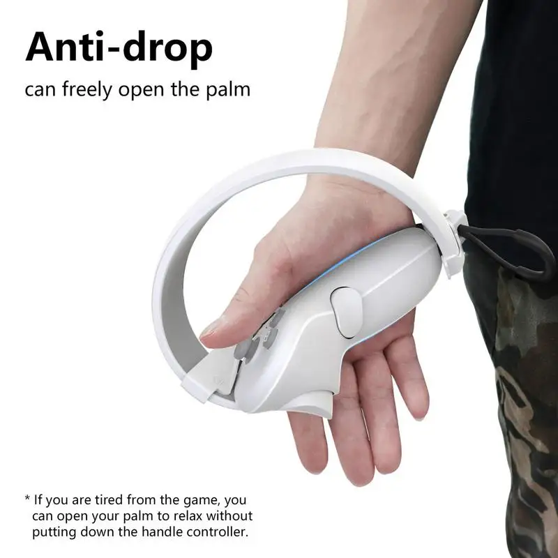 VR-handgreepband voor Pico4 VRHeadset-controllerriemen Zachte TPU-handgreepbanden Anti-stripping siliconenband_voghion.com