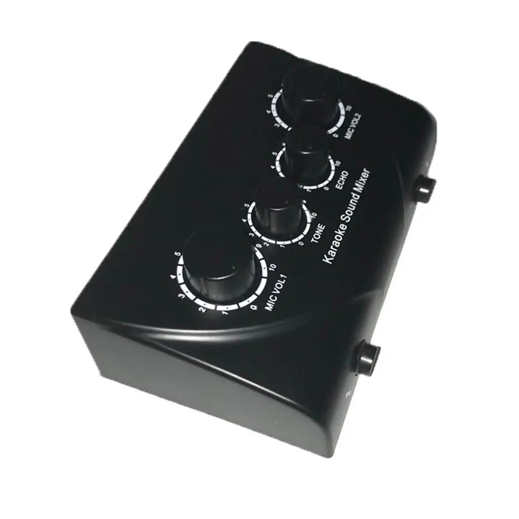 Portable Audio Stereo Karaoke Digital Audio Sound Mixer with Cable for Computer