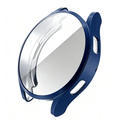 Durable Soft TPU Protective Case - Premium Screen Protector - Galaxy Watch 5 44mm (Midnight blue)