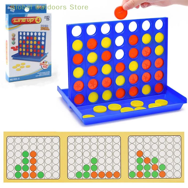 

Foldable Connect 4 In A Line Board Game Children's Educational Toys Kids Children Line Up Row Board Puzzle Toys Party Bingo Game
