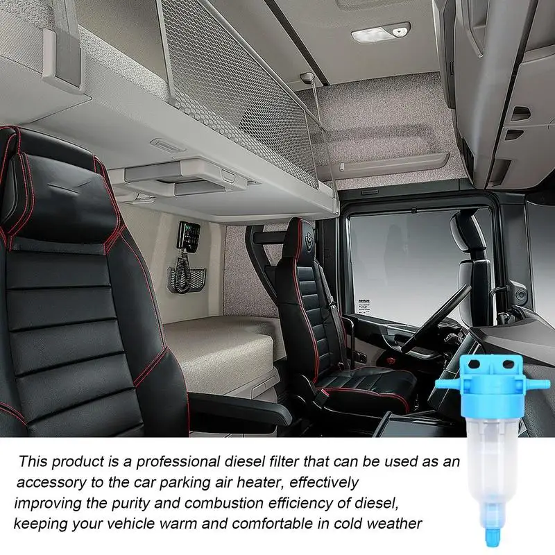 Parking Heater Filter Diesel Oil Filter Waterproof Metal Mesh With Drain Valve For Boat Truck