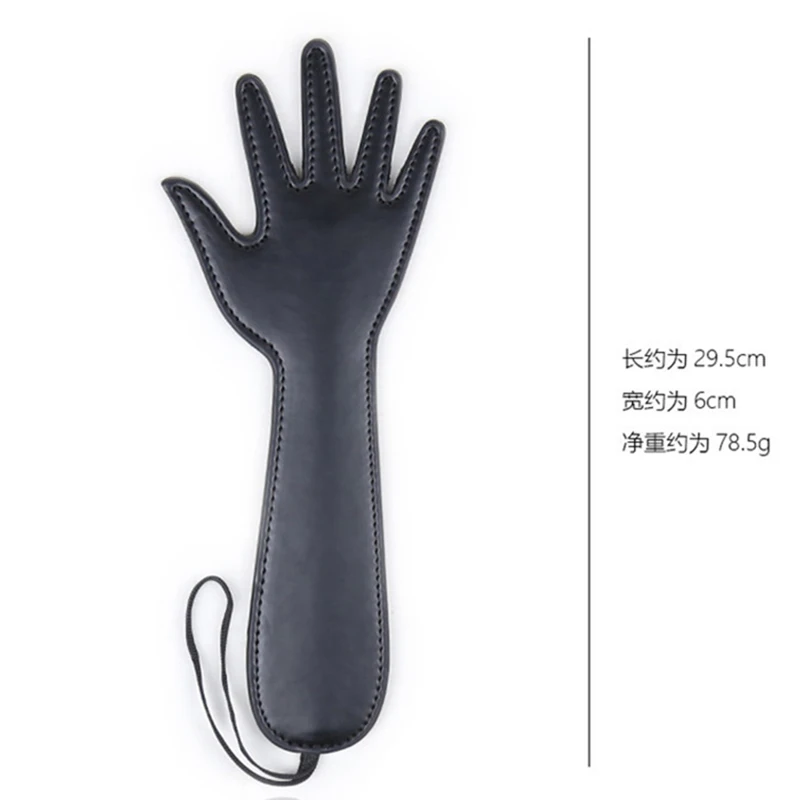 29CM Palm Shape PU Leather Horse Whip，Flog Horse Spank Paddle for Horse Training Crop Equestrian Riding Bat 2