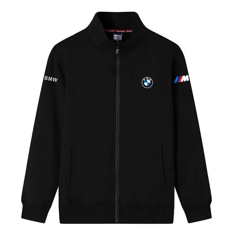 BMWS 맨투맨 재킷, 순면 가디건, 스탠드 칼라, 캐쥬얼 스포츠, 다용도 트렌디 상의, 작업복, 가을 및 겨울 신상