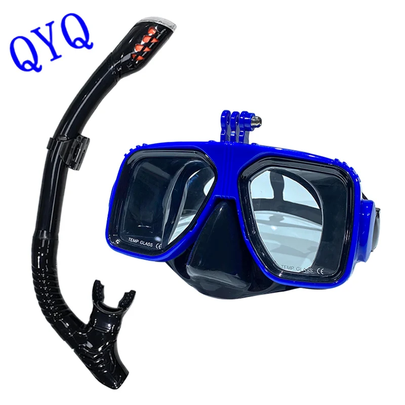 Diving Mask Sports Camera Mount Tempered Glass Silicone Mask Safe and Comfortable snorkeling diving mask,diving mask