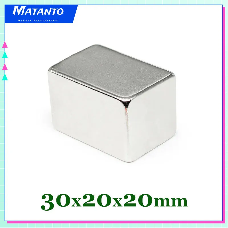 

1/2/3/5 шт., неодимовые магниты, 30x20x20 мм