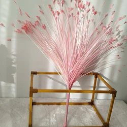 Elegant Peacock Grass Artificial Arrangement - Perfect for Home, Bedroom, and Wedding Décor (Pink)