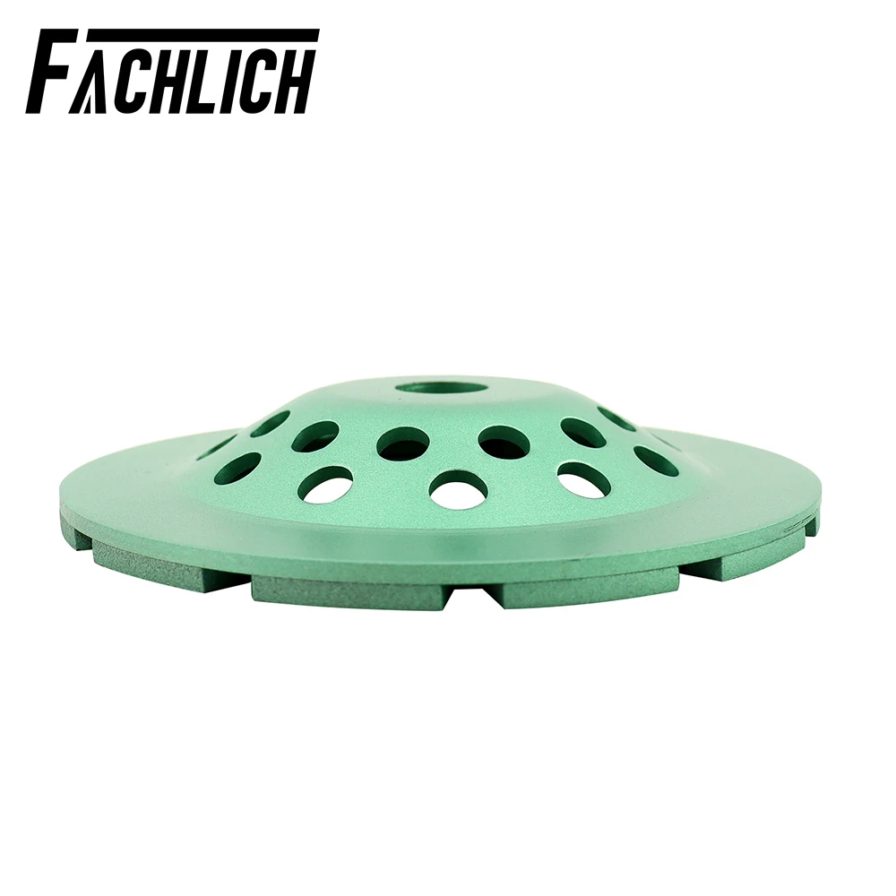 FACHLICH 1pc Dia100/115/125/180mm Diamond Grinding Cup Wheel For Concrete Marble Ceramic Tile Polishing Plate Grinder Double Row