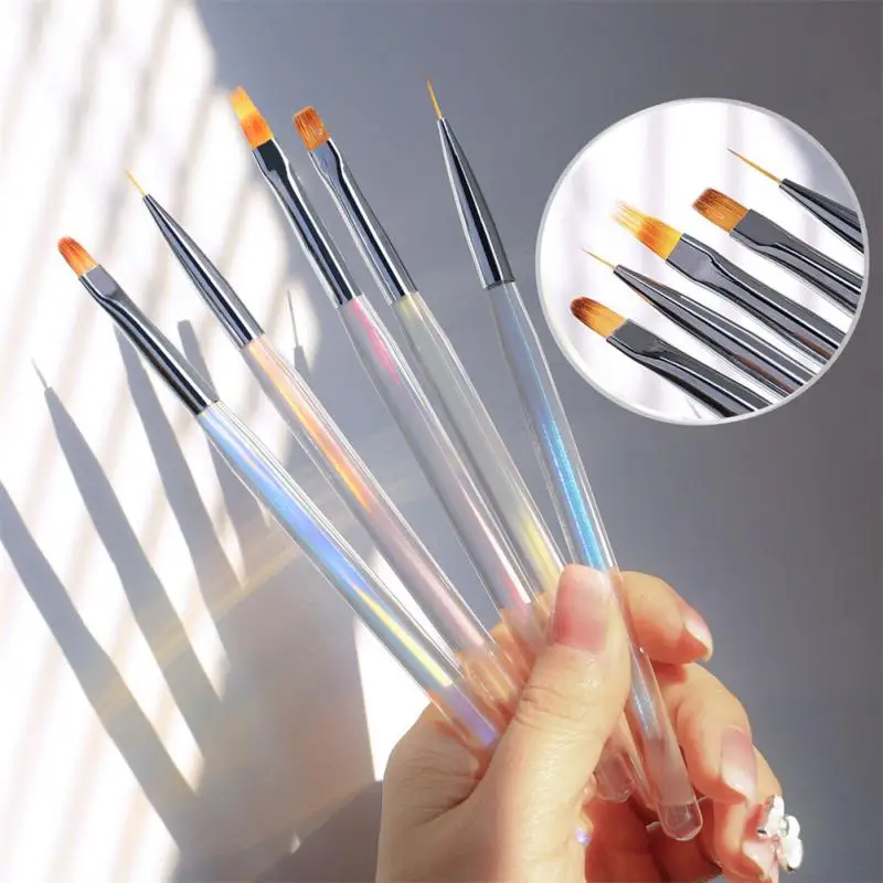 

Nail Art Brushes Aurora Nails French Stripe Nail Art Liner Brush Uv Gel Extension Manicure Tool Liner Drawing Pen