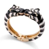 KAYMEN New Enamel Colorful Tiger Bangle Cuff Bracelet for Women Girls Statement Multicolor Fashion Bangle Jewelry 15 Colors 6
