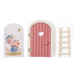 Miniature Fairy Door & Baby Room Wall Decor: Wooden Dollhouse Ornament & Keepsake Box Gift (1)