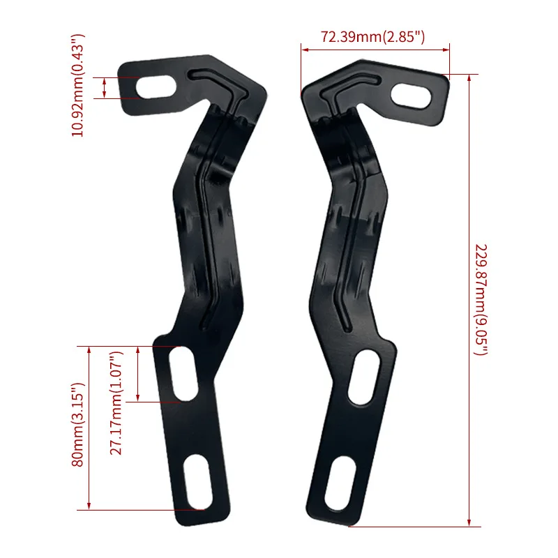 Spedking Windshield Base Cowl Panel Engine Hood Ditch light LED pod work lights Mount Brackets for 2016- Tacoma