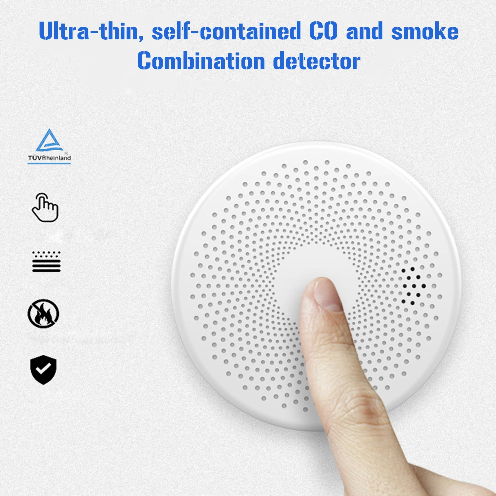 Tuya Wifi Smoke Carbon Monoxide Composite Home Fire Detector Smoke Alarm Sensor Fire Protection