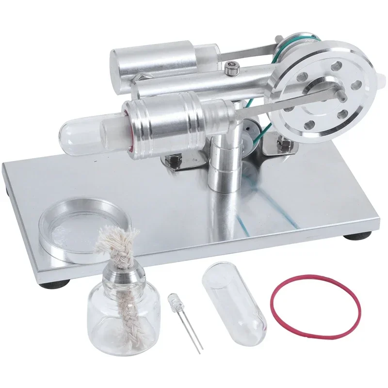 Hot Air Stirling Engine Experiment Model Power Generator Motor Educational Physiic Steam Power Toy Design Gifts