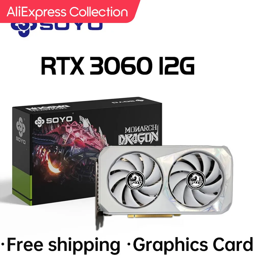 Aliexpress Collection Soyo Nuove Schede Grafiche Da Gioco Scheda Video Gpu Desktop Nvidia Geforce Rtx 3060 12Gb Gddr6 192 Bit Per Pc