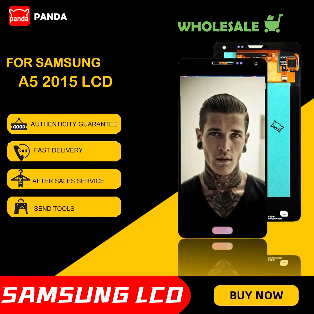 OLED A500 Display For Samsung Galaxy A5 2015 Lcd With Touch Panel Screen A500F Digitizer Assembly Free Shipping |