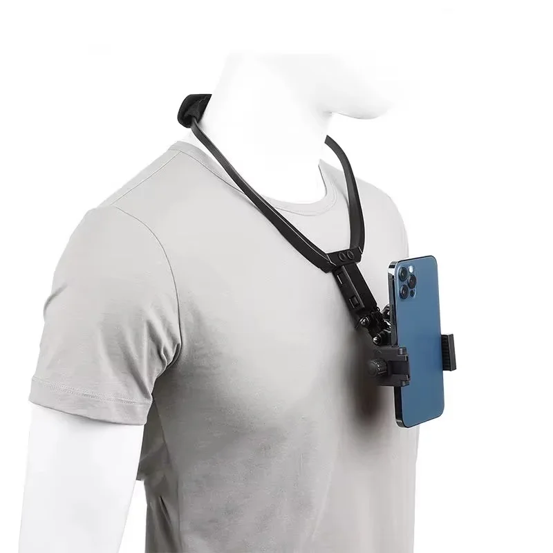 Hands-Free Wearable Neck Holder and Universal Phone Stand