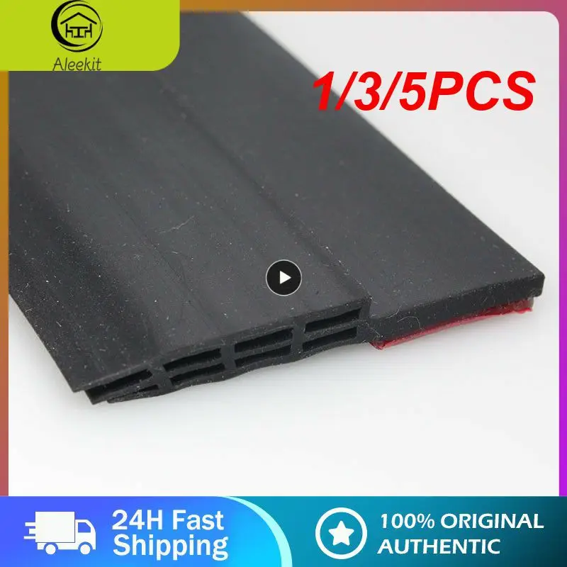 1/3/5PCS 1m Door Bottom Seal Strip Self-Adhesive Silicone Weatherstrip For Dooor Anti-bump Windproof Dust Door Sealing
