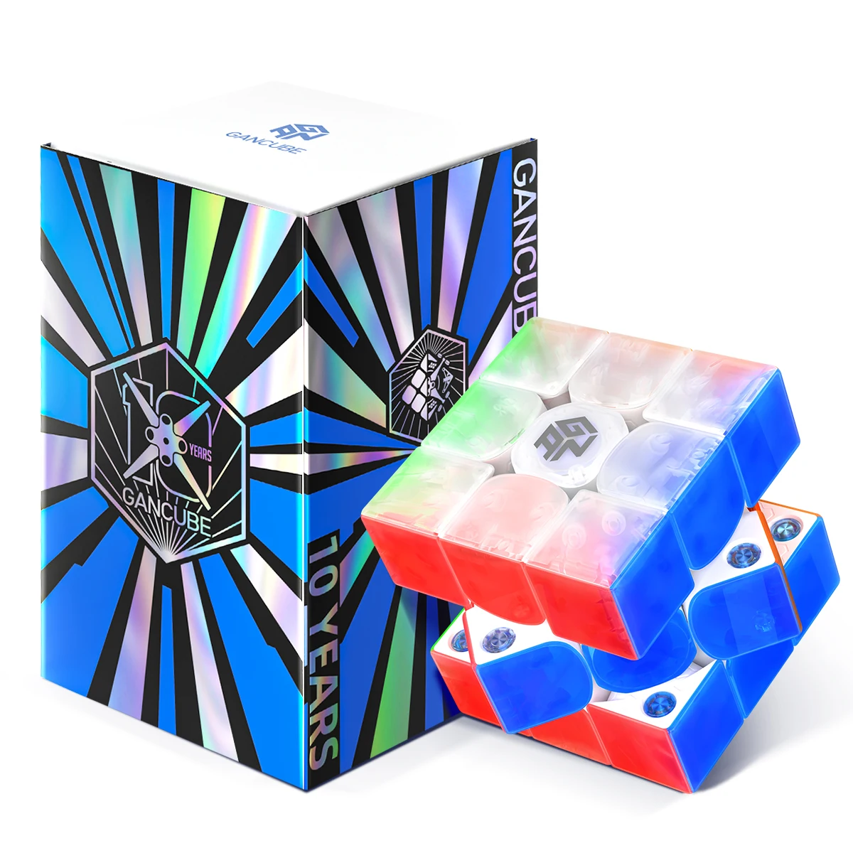 [CubeFun]GAN 356ME UV 10th Anniversary Limited Magnetic Magic Speed Cube Stickerless Professional Toys 5