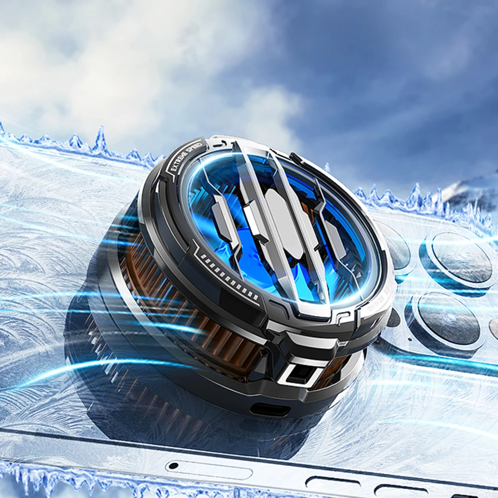 마그네틱 백 클립 휴대폰 반도체 냉각 선풍기 라디에이터, RGB PUBG 게임 쿨러, 아이폰 안드로이드 폰 방열판