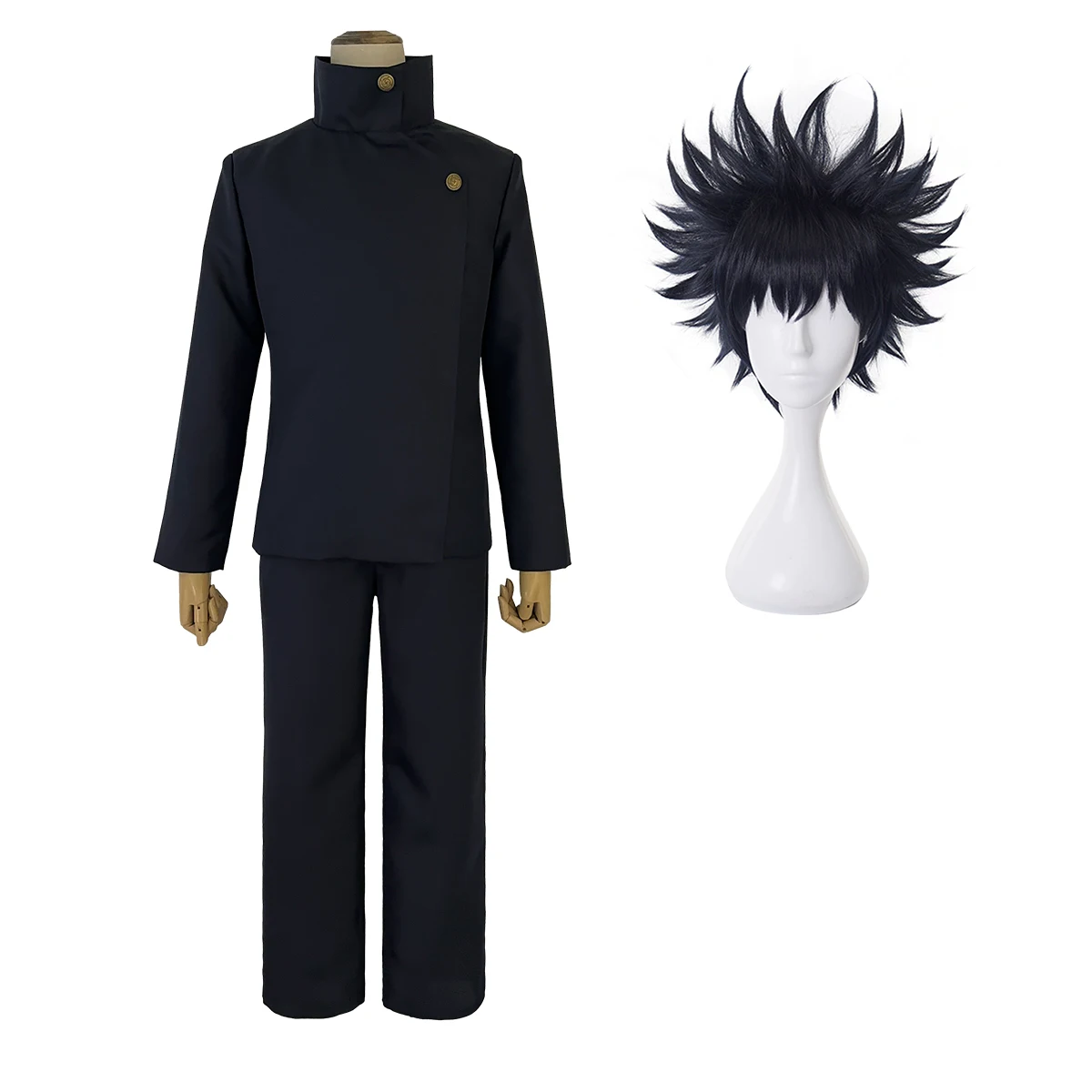Anime Fushiguro Megumi Cosplay Costume Jujutsu JJK Manga Wig