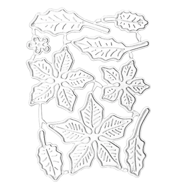 

Floral Leaves Cutting Dies Embossing Die Cuts Template for Kid Gift Card Making DIY Paper Craft Scrapbooking Photo Album