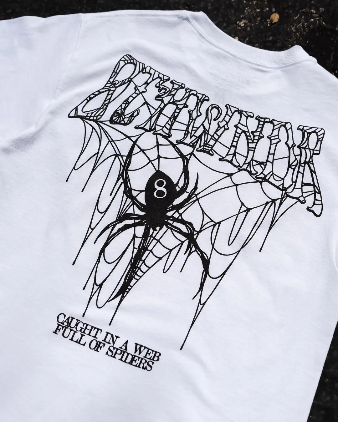 

Hot sell vintage oversized t shirt harajuku spider print graphic t shirts couples y2k tops gothic streetwear goth men clothes
