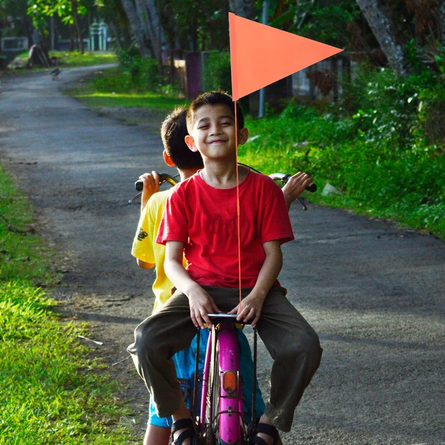 5 Stück reflektierende Wimpel tragbare Fahrrad Flaggen Sicherheit  Outdoor-Stange Kinder Radfahren Zubehör Fahrräder Motorrad Dekor Anhänger -  AliExpress