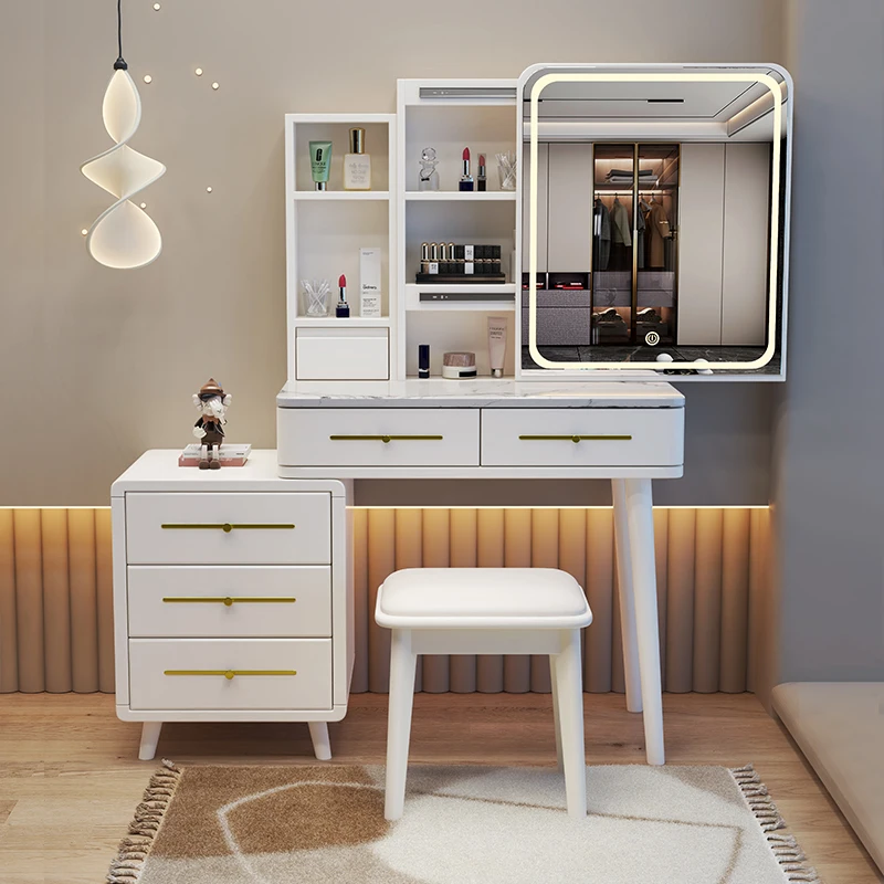 

Classic Cabinet Dressing Table Nordic Bedroom Vanity Storage Dressing Table Woman Makeup Penteadeira Furniture Comfortable
