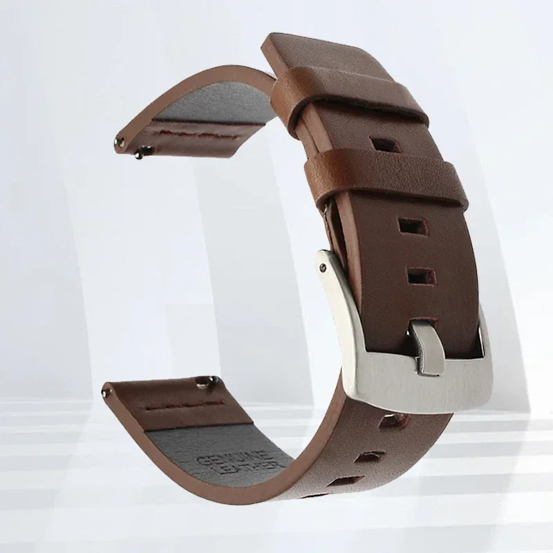 Premium Leather Watchband with Quick Release Strap – Available in Multiple Sizes
