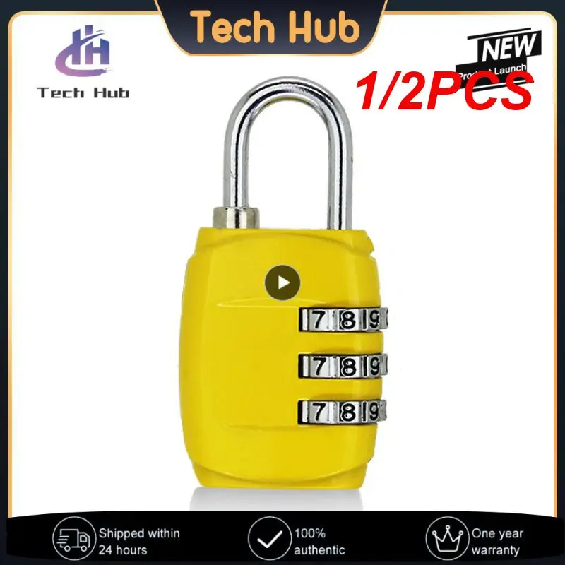 

1/2 шт., замок для багажа, 3 циферблата