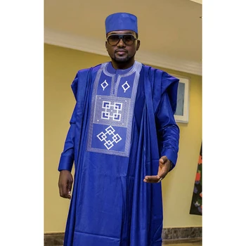 Tunji Embroidered Dashiki Agbada Outfit