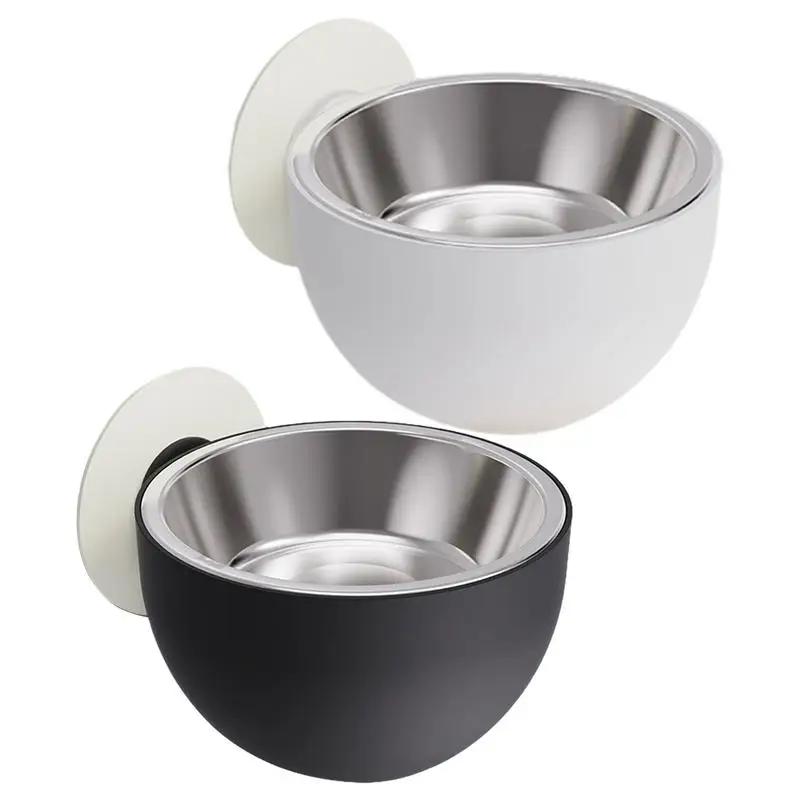 

Wall Magnetic Dog Bowl Stainless Steel Anti Spill Dog Food Bowls Elevated Dishwasher Safe Pet Bowl Cat Bowl feeding supplies