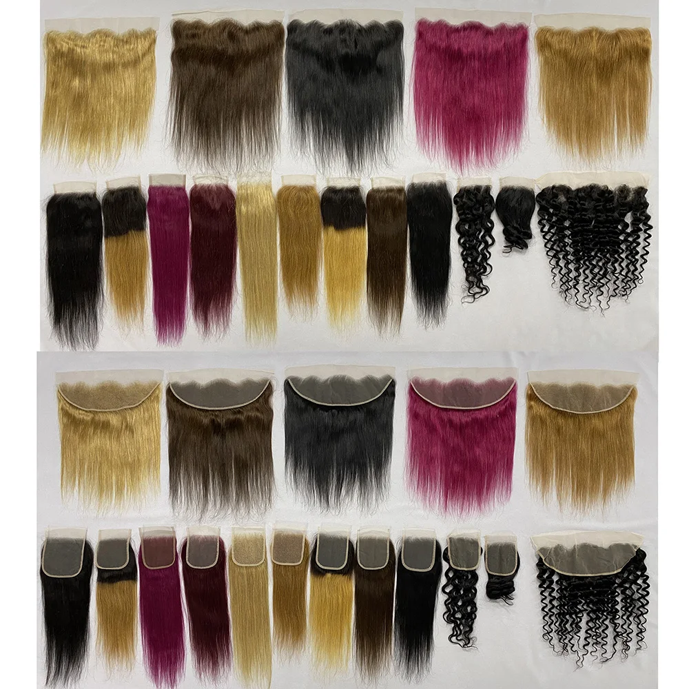 Kinky Curly 13x4 Lace Frontal Brazilian Curly 13x4 Lace Front Human Hair Kinky Frontal Pre Plucked Transparent