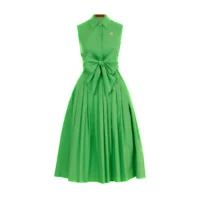 Sleeveless Women Dress Party Dresses Long Dress Single Row Buckle Lace Up Design Casual Dresses Summer Beach Dress Women Dresses - Image 2