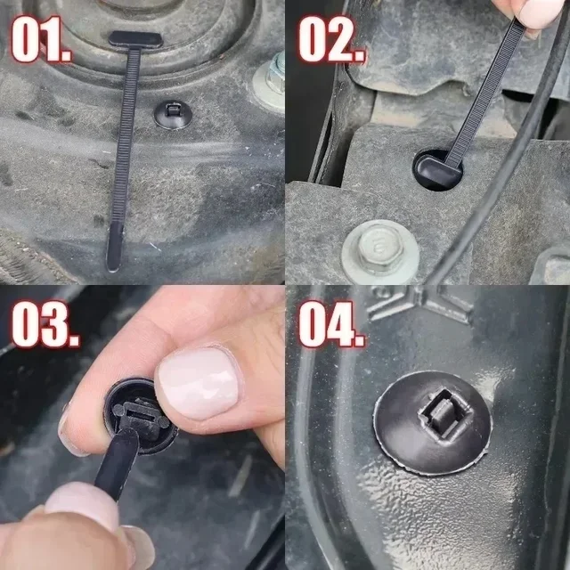 Nylon Clip Buckle Auto Fastener Clip Multi-Functional Universal Self-Locking Clip Set for Car Fasteners Fenders Trunk Accessorie 2