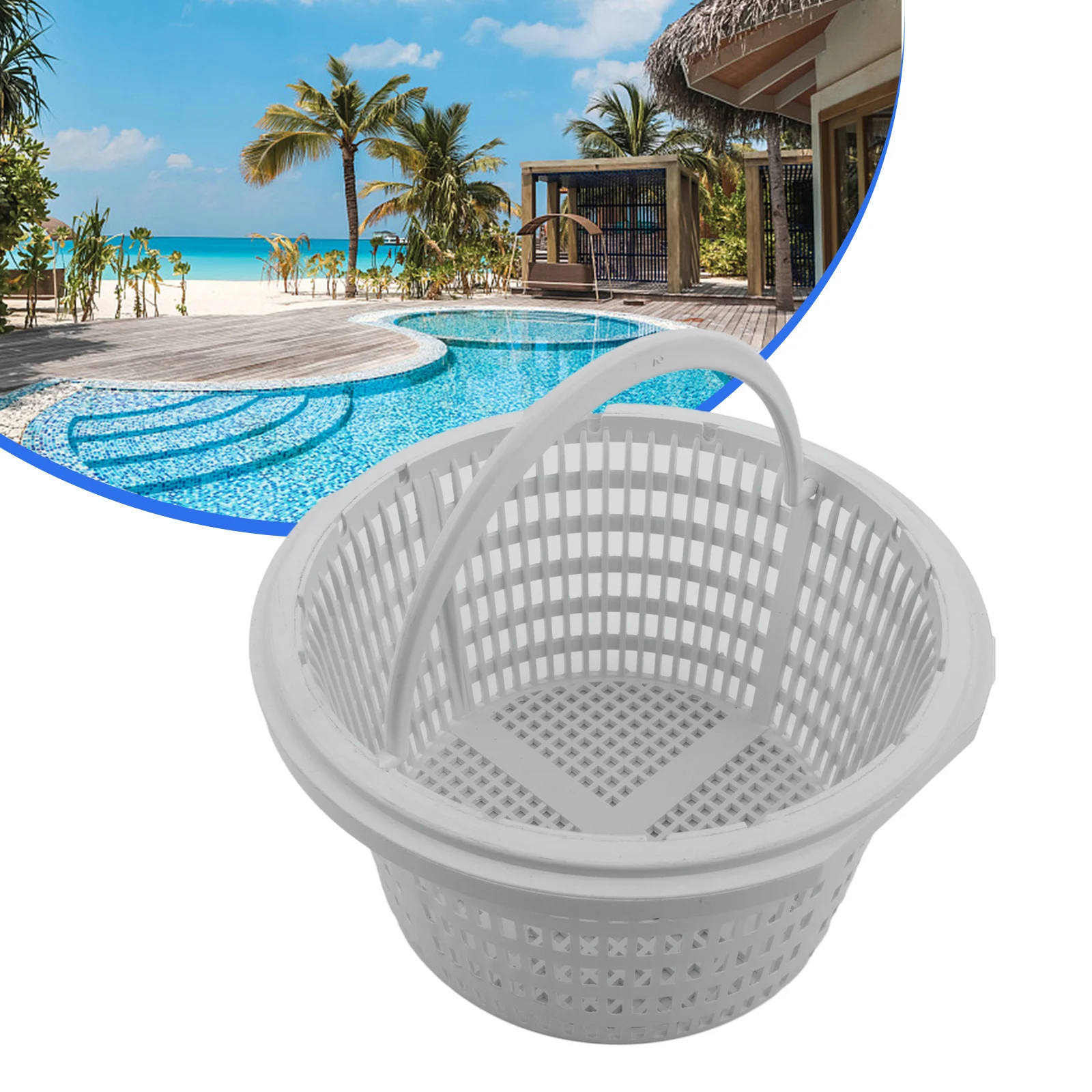 

Pool Skimmer Basket For Spx1091c SP1091LX SP1091WM Above Ground Pool Skimmer Basket Handle Pool Cleaning Accessories
