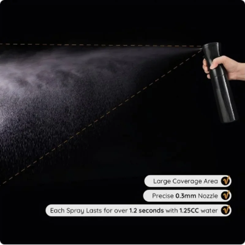 High Pressure Continuous Refillable Spray Bottle Hair Care Makeup Water Replenishing Separate Press Mist