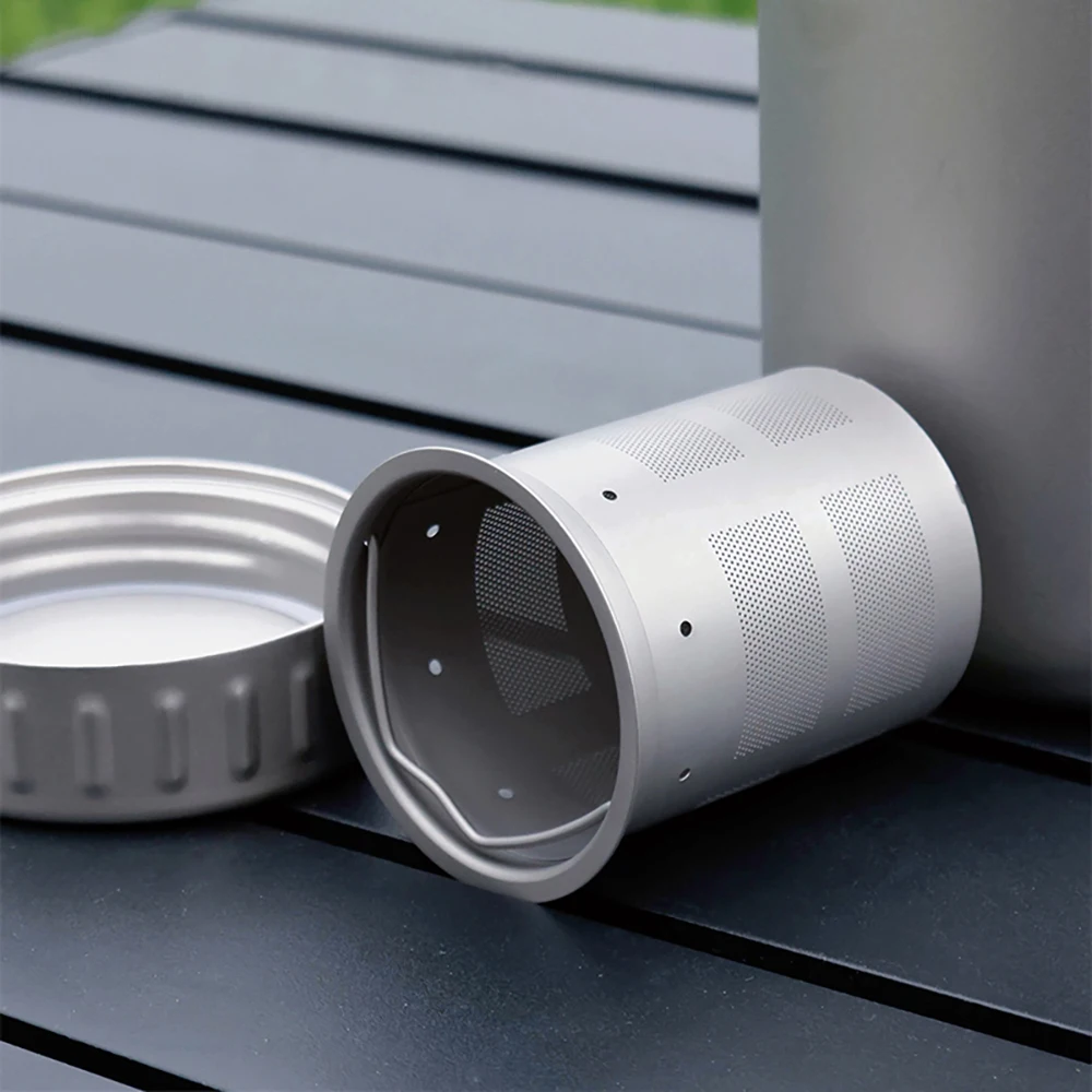 Large Capacity Titanium Water Bottle Single Layer Wide Mouth Drinking Bottle Canteen Leakproof Outdoor Sports 1200ml 1500ml