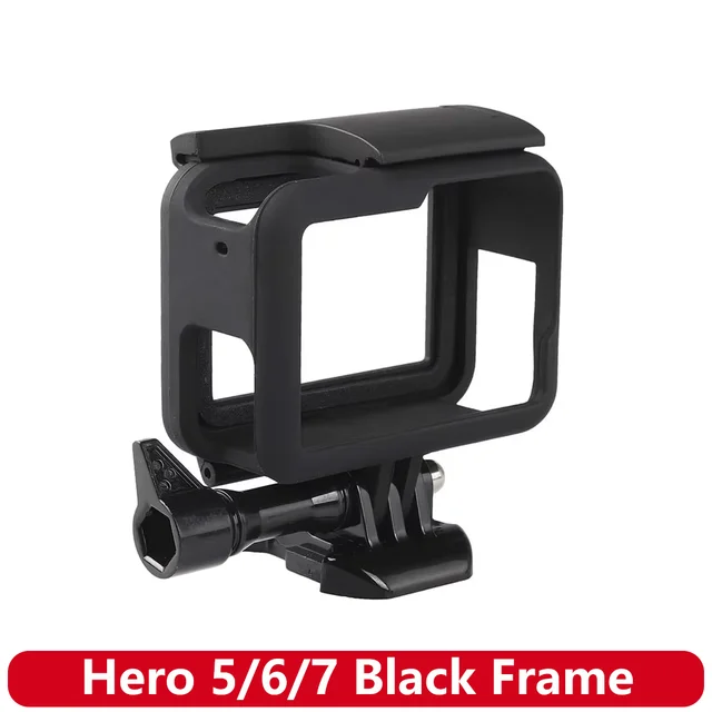 Hero 5/6/7 Black Frame Shell Protective Housing Portable Plastic Protective Case for GoPro Hero 5 6 7 Action Camera Accessories