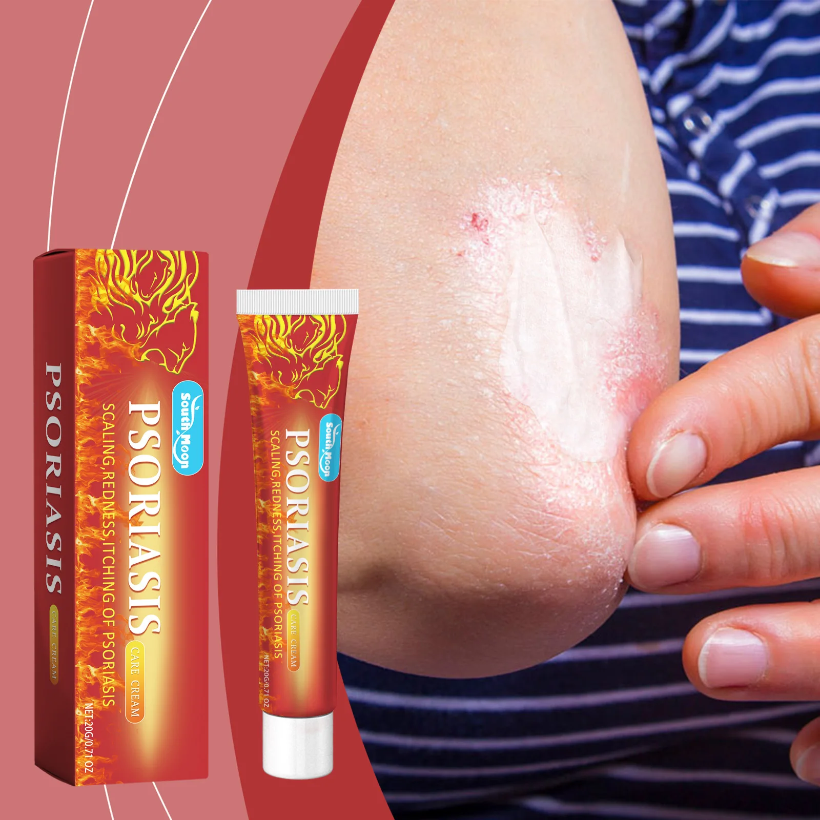 Herbal Psoriasis Ointment Eczematoid Skin Antipruritic Repair Cream Dermatitis Urticaria Rash Antibacterial Disinfect Skin Care