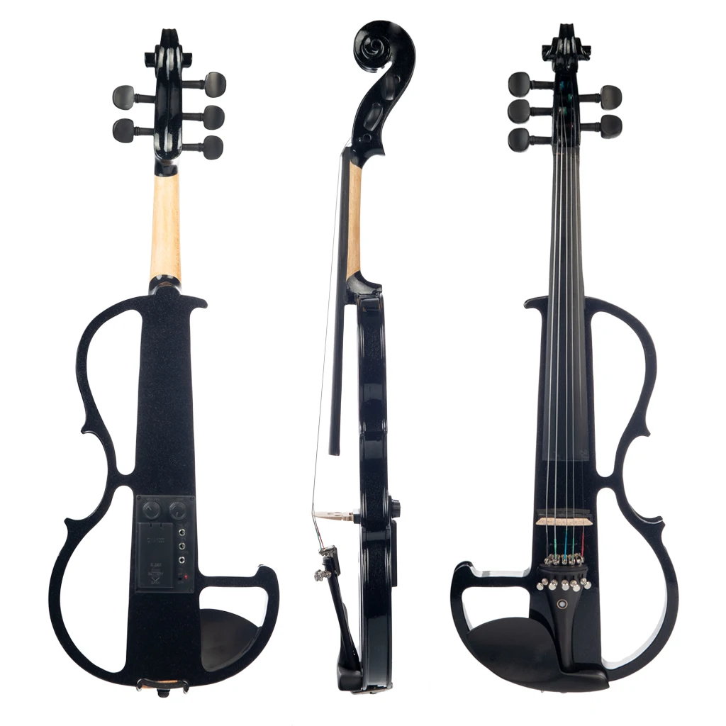 

1 SET Silent Violin 5 String Electric Great Sound For ist Players Student Competiable With Guitar Effect Pedals