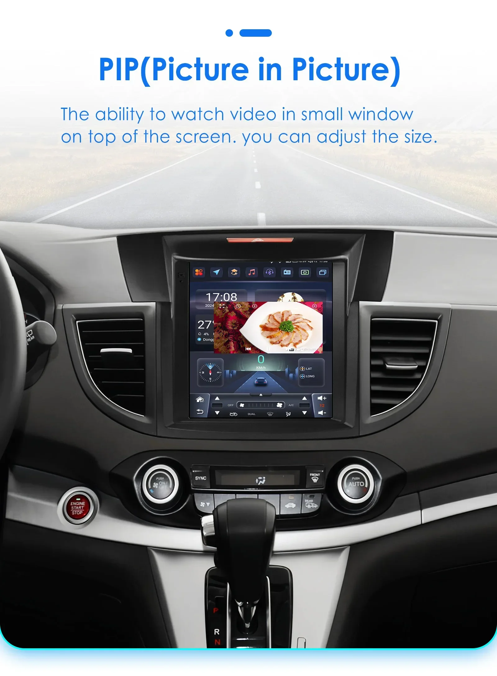 Hizpo 9.7 Android 14 Auto-Multimedia-Player für Honda CRV CR-V 2012 - 2016 GPS Carplay 4G WIFI SWC BT FM RDS 360Cam – Detail 30